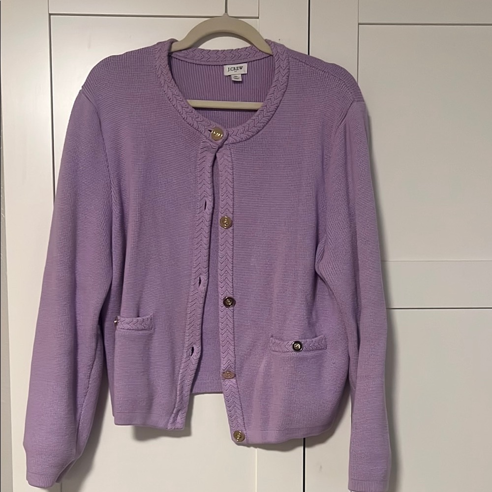 J. Crew Women's Lavender Lady Jacket sweater